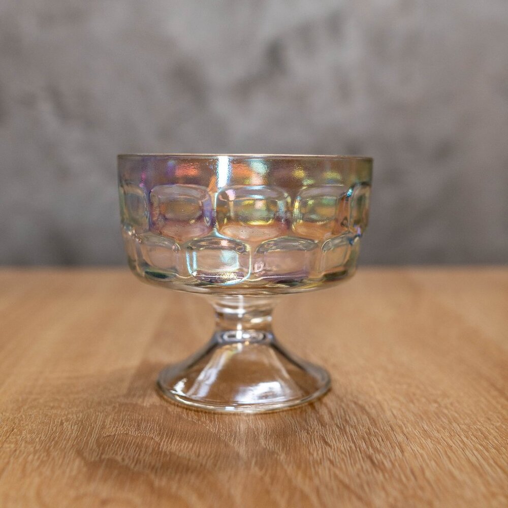 CLEARANCE ✨ Vintage Iridescent Glass Dessert Cup Candy Dish